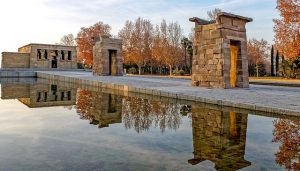 temple de debod in parque del oeste madrid