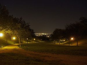 Cerro del Tío Pío Park at night