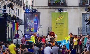 chueca neighbourhood during gay pride