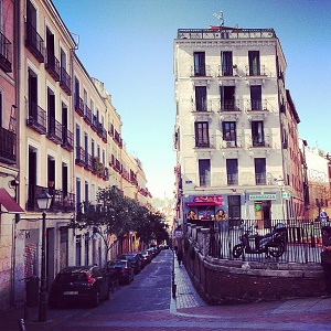 street in Malasaña Madrid