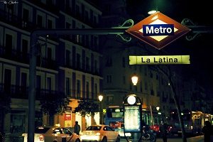 La Latina metro station in Madrid