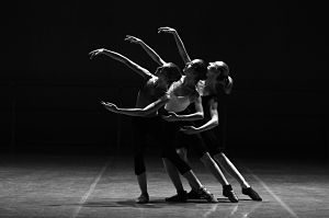 three ballet dancers