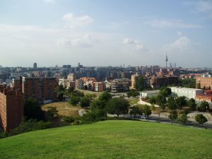 view of madrid from park