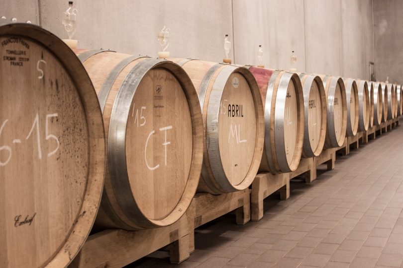 wine barrels