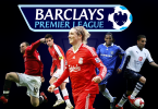 poster from barclays premier league with several football players