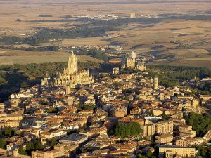 day trips near madrid- segovia view