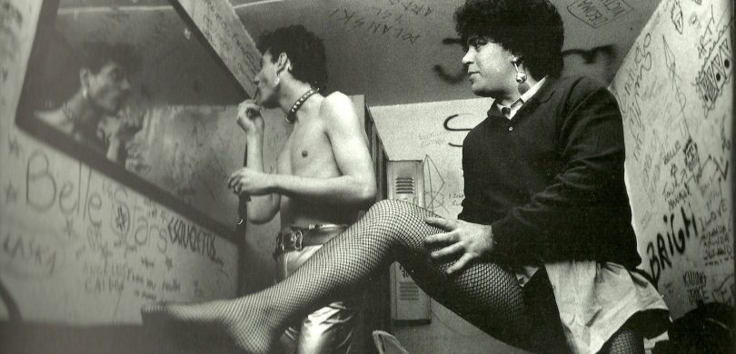 vintage photo of men in bathroom