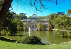 museum with lake and park in madrid