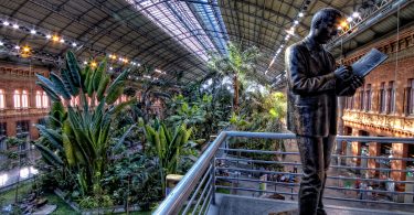 inside atocha train station