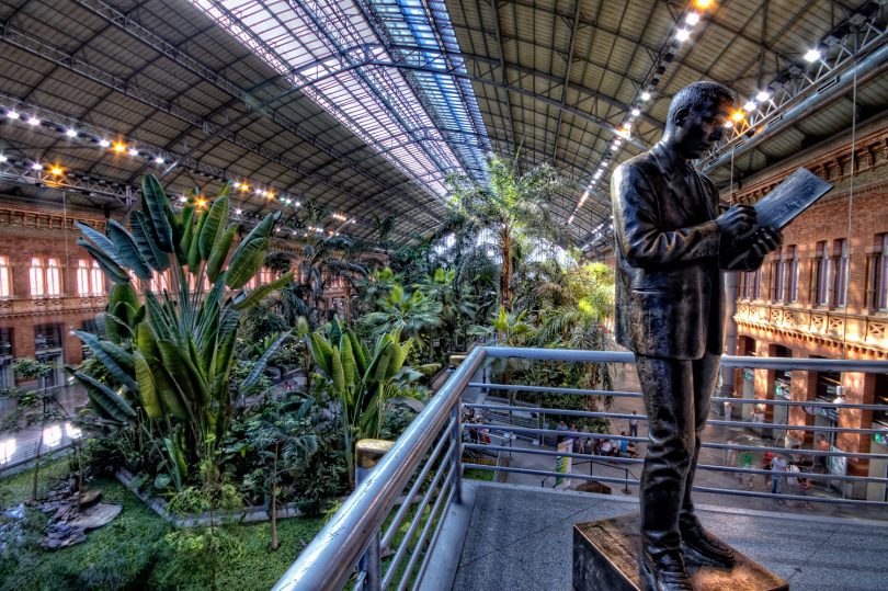 inside atocha train station