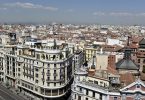 madrid view from above with large buildings