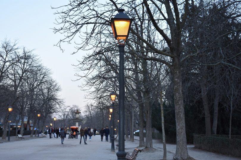 street in park in madrid