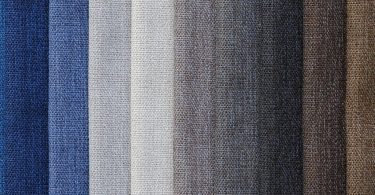 fabric in greys white and blues