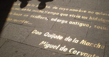 text on pavement madrid