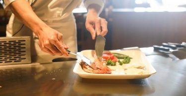 chef preparing dish