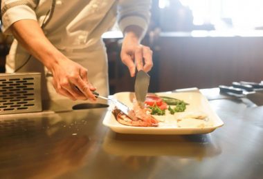 chef preparing dish