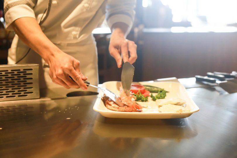 chef preparing dish