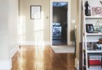 warm coloured hallway with wooden floors