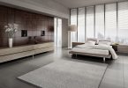 modern bedroom with light colours